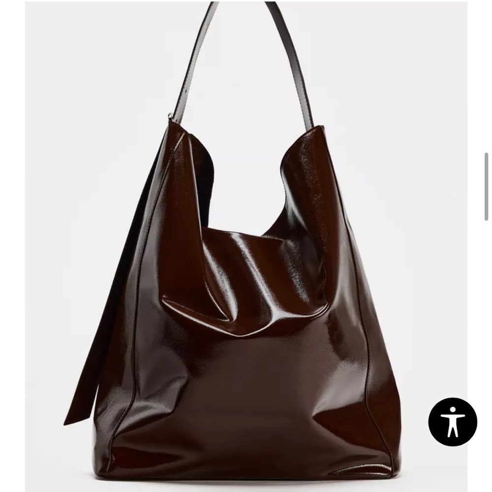 Lulu's Maxi Bucket Shoulder Bag - Dark Brown